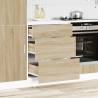 Sonoma Oak Kitchen Base Cabinet - Durable Engineered Wood