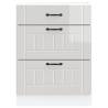 Lucca High Gloss White Kitchen Base Cabinet | Hipomarket