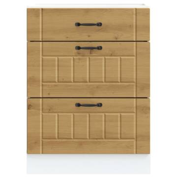 Lucca Artisan Oak Kitchen Base Cabinet - Durable & Stylish