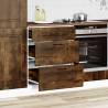 Kalmar Kitchen Base Cabinet - Smoked Oak Engineered Wood