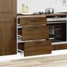 Kalmar Brown Oak Kitchen Base Cabinet | HipoMarket UK