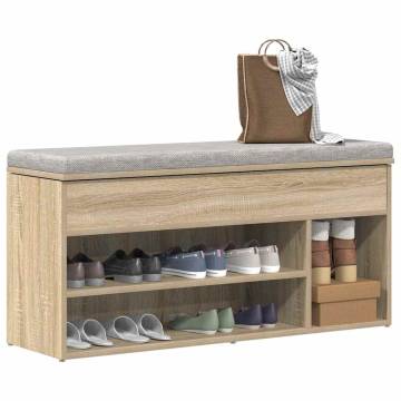 Shoe Bench Sonoma Oak - Stylish & Durable Storage Solution