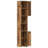 Elegant Old Wood Bathroom Cabinet - 30x30x183.5 cm