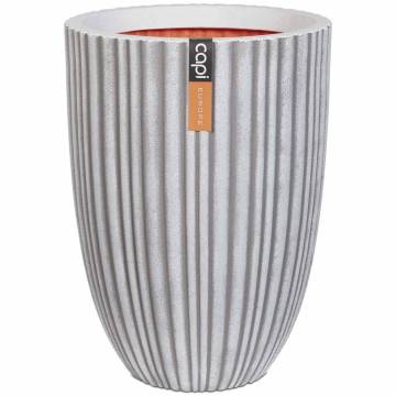 Capi Vase Urban Tube Low 55x73 cm Ivory - Elegant Planter