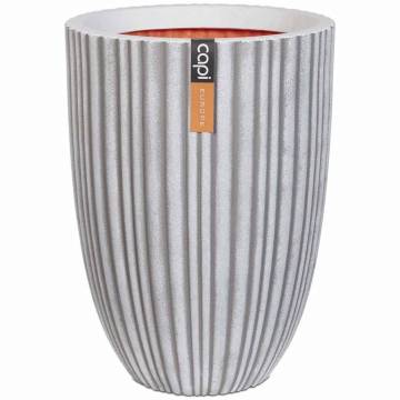 Capi Vase Urban Tube Low 55x73 cm Ivory - Elegant Planter