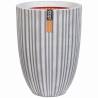 Capi Vase Urban Tube Low 55x73 cm Ivory - Elegant Planter