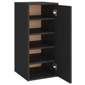 Shoe Cabinet Black 32x35x70 cm | Durable Storage Solution