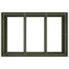 Olive Green Steel Planter 120x80x80 cm - Stylish Outdoor Decor