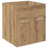 Stylish Sink Cabinet with Built-in Basin - Artisan Oak