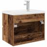 Stylish Old Wood Sink Cabinet with Basin & Faucet - HipoMarket