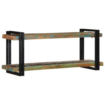 Multicolour Solid Wood Wall Shelf | Unique Vintage Style