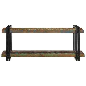 Multicolour Solid Wood Wall Shelf | Unique Vintage Style