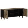 Light Grey TV Cabinet - Solid Mango Wood | Hipomarket UK