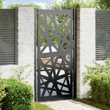 Garden Gate Black 105x205 cm Steel Light Design | HipoMarket