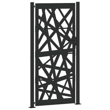 Garden Gate Black 105x205 cm Steel Light Design | HipoMarket