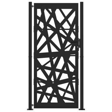 Garden Gate Black 105x205 cm Steel Light Design | HipoMarket