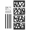 Garden Gate Black 105x205 cm Steel Light Design | HipoMarket