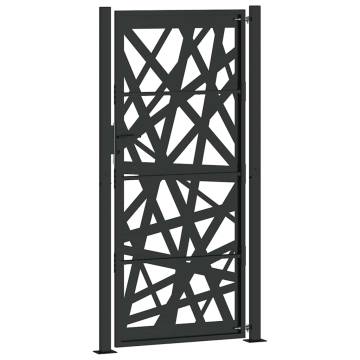 Garden Gate Black 105x205 cm Steel Light Design | HipoMarket