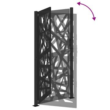 Garden Gate Black 105x205 cm Steel Light Design | HipoMarket