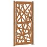 Weathering Steel Garden Gate 105x205 cm - Elegant & Durable