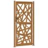 Weathering Steel Garden Gate 105x205 cm - Elegant & Durable