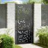  Garden Gate Black 105x205 cm Steel Flame Design Colour steel/black Size 105 x 205 cm Model flame design 