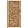 Garden Gate 105x205 cm Weathering Steel Flame Design