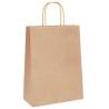 Brown Paper Bags with Handles - 50 pcs | Eco-Friendly & Durable