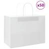  Paper Bags 50 pcs with Handles White 32x17x25 cm Colour white Size 32 x 17 x 25 cm Quantity in Package 50 