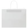 50 pcs White Paper Bags with Handles - Eco-Friendly Packaging