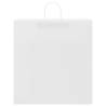 50 pcs White Paper Bags with Handles | Eco-Friendly Packaging