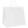 White Paper Bags 250 pcs with Handles | Durable & Eco-Friendly