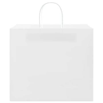 White Paper Bags 250 pcs with Handles | Durable & Eco-Friendly