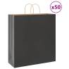  Paper Bags 50 pcs with Handles Black 45x17x48 cm Colour black Size 45 x 17 x 48 cm Quantity in Package 50 