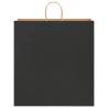 Sustainable Black Paper Bags with Handles - 50 pcs | Hipomarket