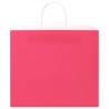 Eco-Friendly Pink Paper Bags with Handles | 50 pcs