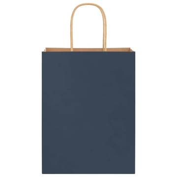 Paper Bags 50 pcs Blue 21x11x28 cm - Eco-Friendly & Versatile