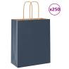  Paper Bags 250 pcs with Handles Blue 18x8x22 cm Colour blue Size 18 x 8 x 22 cm Quantity in Package 250 