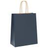 Blue Paper Bags with Handles - 250 pcs | HipoMarket