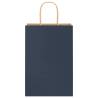 Blue Paper Bags with Handles - 250 pcs | Eco-Friendly Packaging