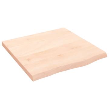 Wall Shelf 60x60 cm - Untreated Solid Oak Wood | HipoMarket