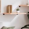 Wall Shelf 60x60 cm - Untreated Solid Oak Wood | HipoMarket