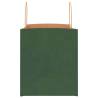 Eco-Friendly Green Paper Bags with Handles - 50 pcs