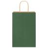 Eco-Friendly Green Paper Bags with Handles - 250 pcs