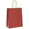 Buy Red Paper Bags with Handles - 50 pcs | HipoMarket UK