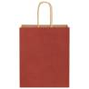 Buy Red Paper Bags with Handles - 50 pcs | HipoMarket UK