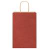 50 Red Paper Bags with Handles | Sustainable & Durable