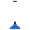 Adjustable E27 Pendant Lamp - Gloss Dark Blue, Ø 31 cm