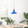 Adjustable E27 Pendant Lamp - Gloss Dark Blue, Ø 31 cm