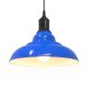 Adjustable E27 Pendant Lamp - Gloss Dark Blue, Ø 31 cm